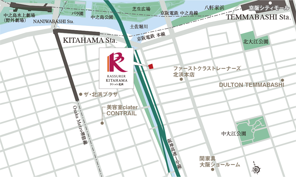 KITAHAMA map
